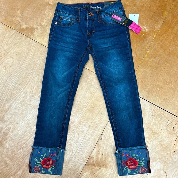 Lee Other - Lee jeans embroidered girls size 8 super‎ stretch new